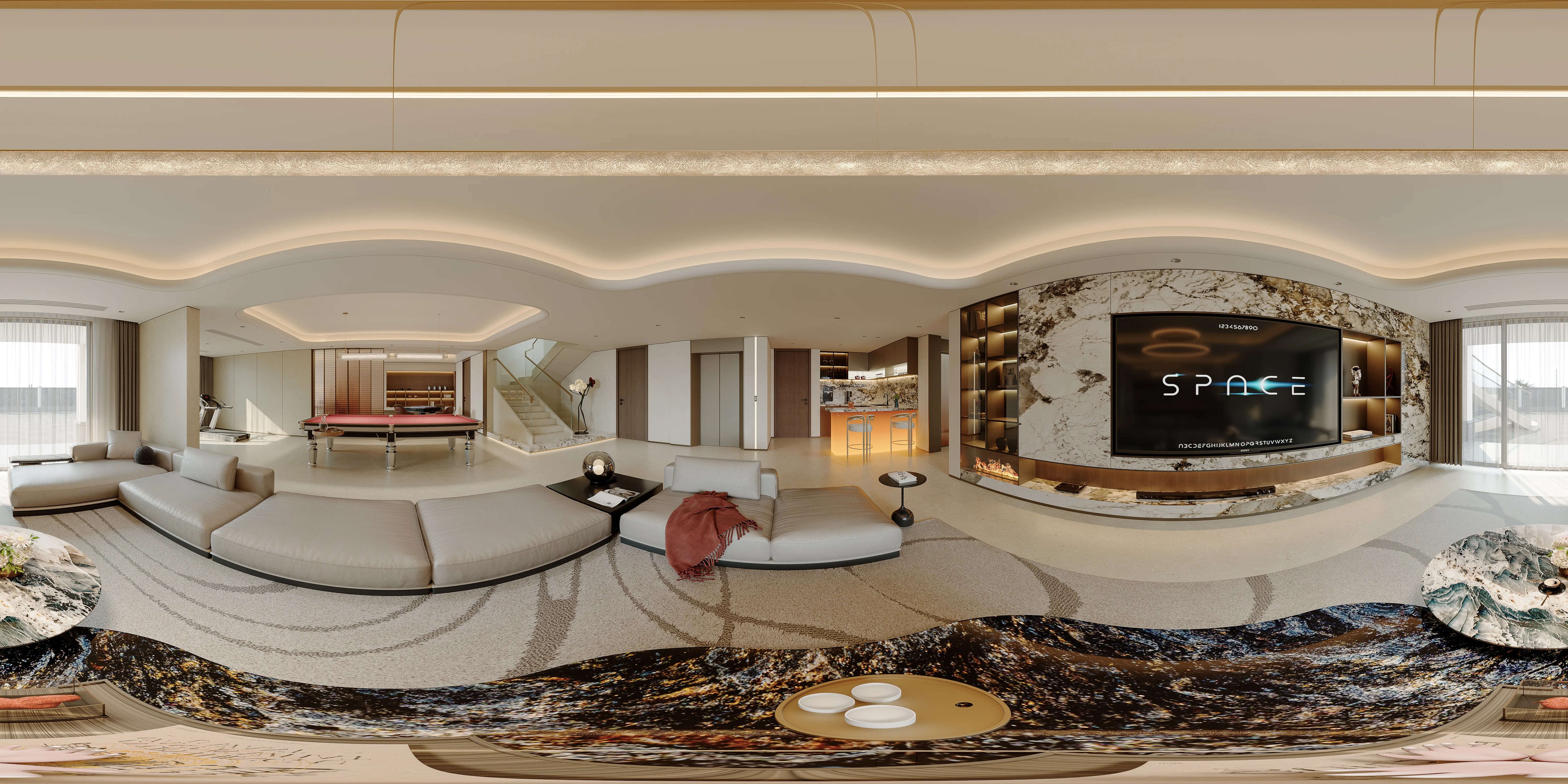 villa basement - 360° Thumbnail