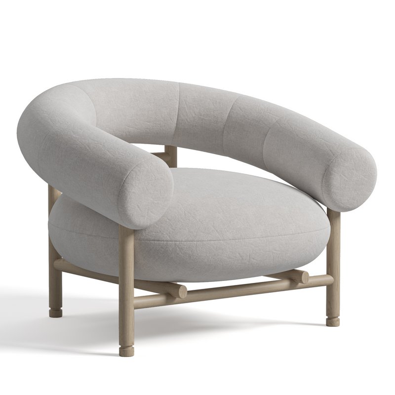 WEWOOD LOOP ARMCHAIR WITH OAK FRAME - Image 8