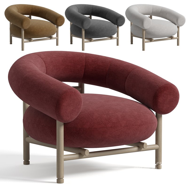 WEWOOD LOOP ARMCHAIR WITH OAK FRAME - Image 3