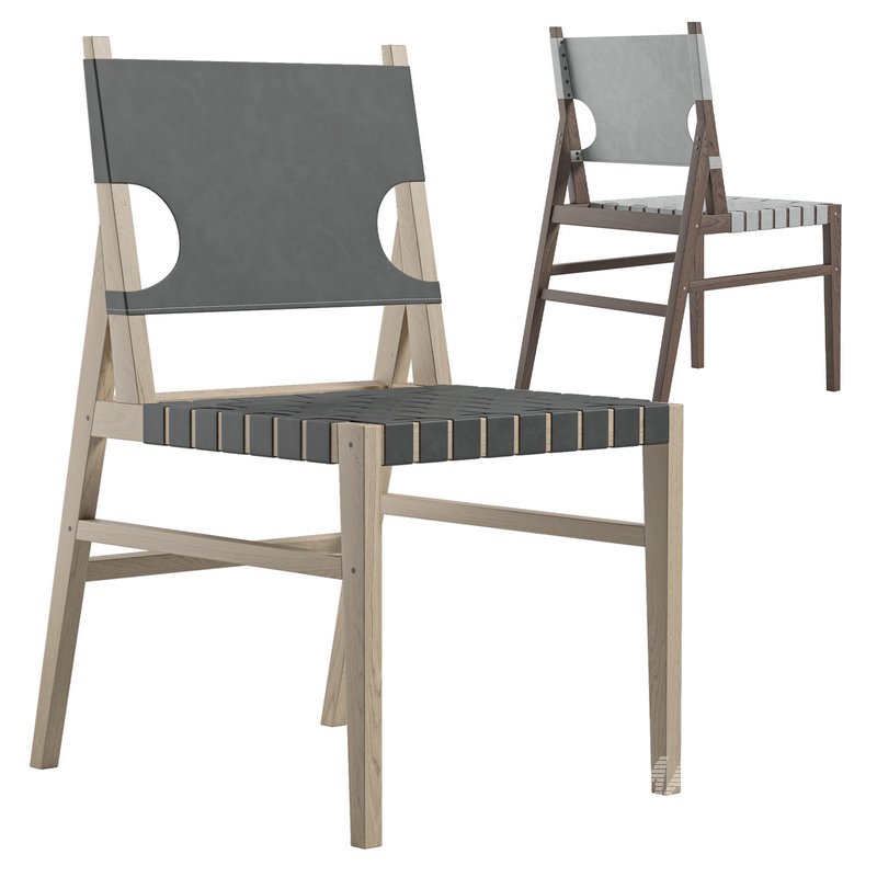 JENSEN LEATHER DINING CHAIR - Image 1