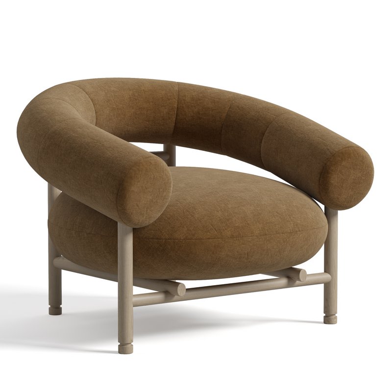 WEWOOD LOOP ARMCHAIR WITH OAK FRAME - Image 2