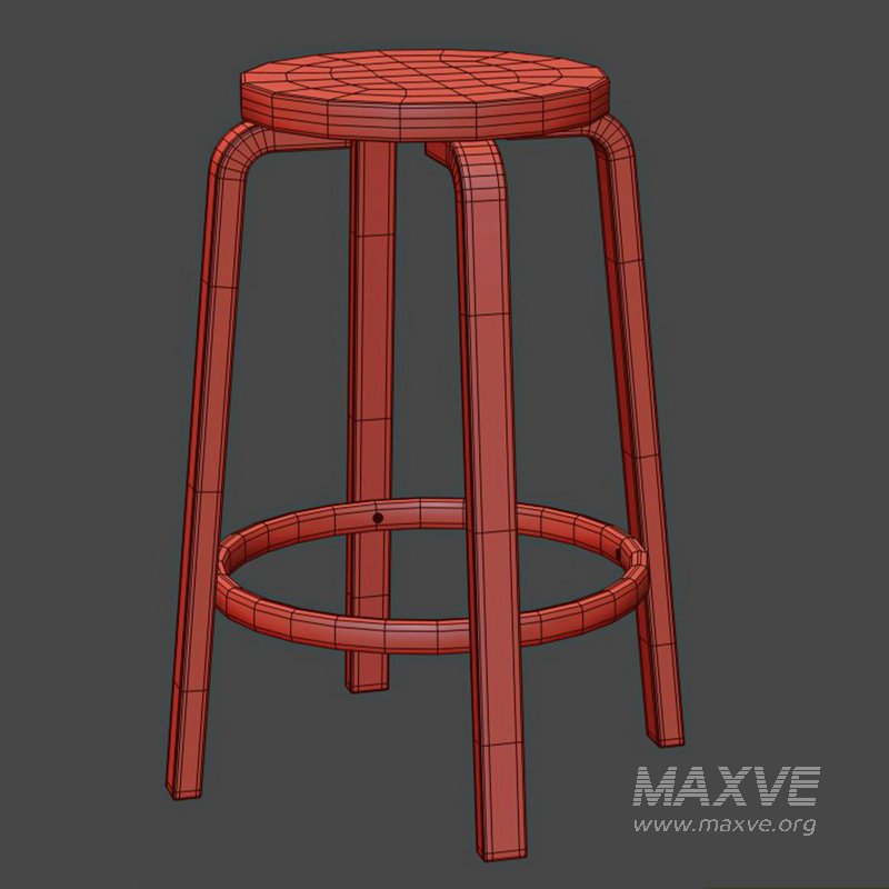 Artek Bar Stool 64 Black - Image 3