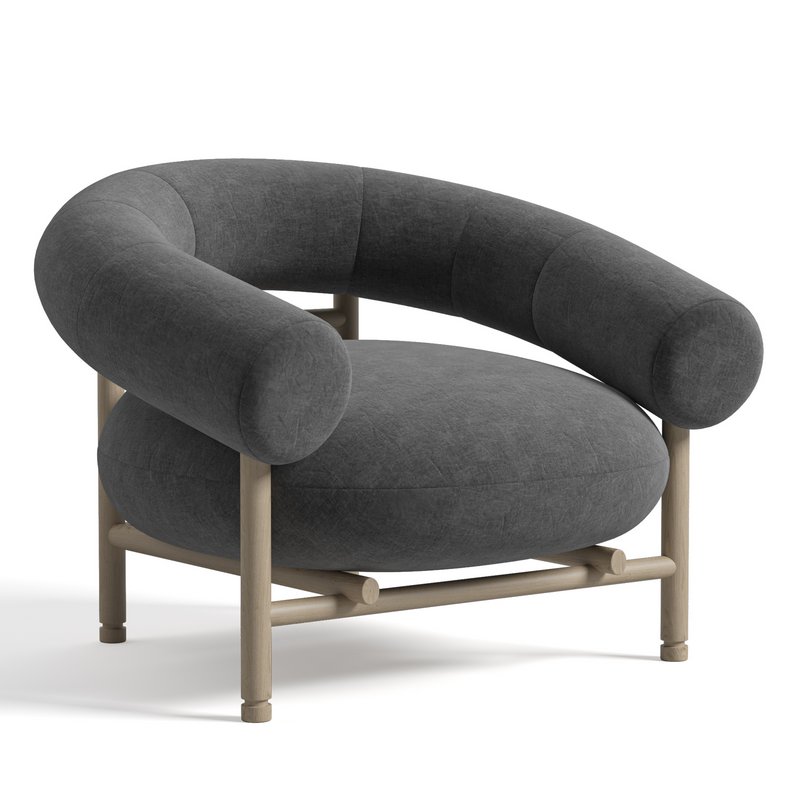 WEWOOD LOOP ARMCHAIR WITH OAK FRAME - Image 4