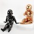Black and Gold Baby Mannequin 4 pose Dive Gesture Pat a cake Relax - Thumbnail 4