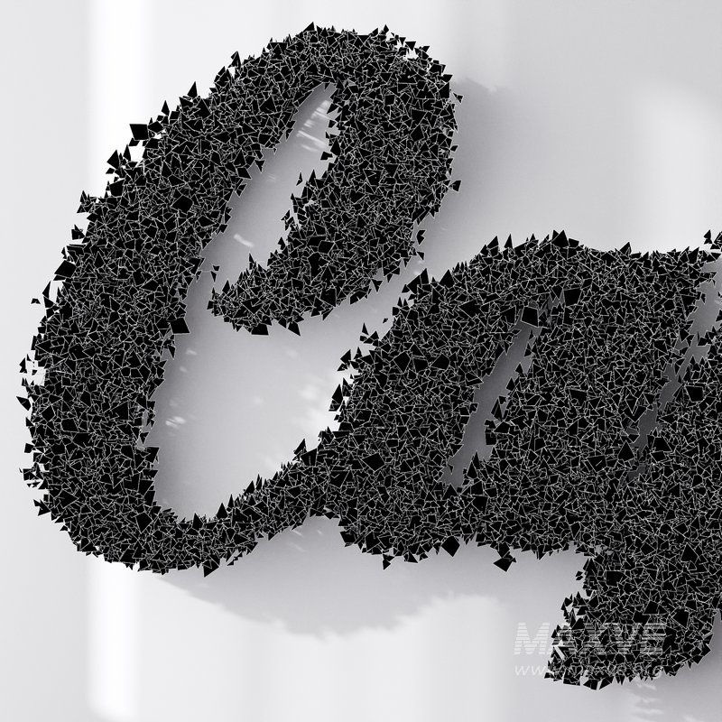 Artificial Office Wall Plants Letters Cafe - Image 4