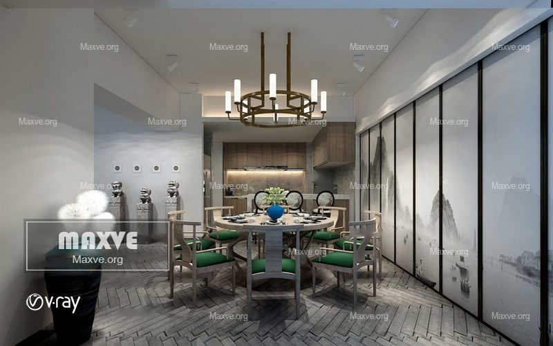 Kitchen dining room 1580 - Image 1