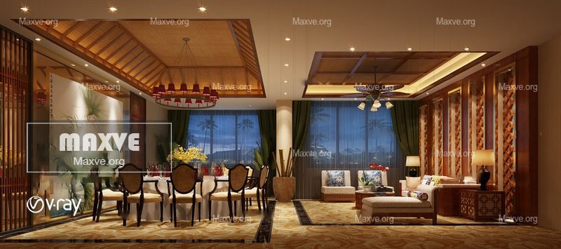 Kitchen dining room 1593 - Image 1