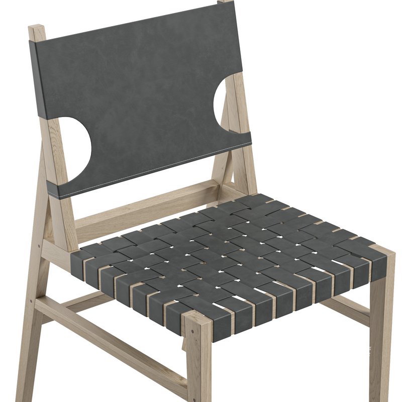 JENSEN LEATHER DINING CHAIR - Image 5