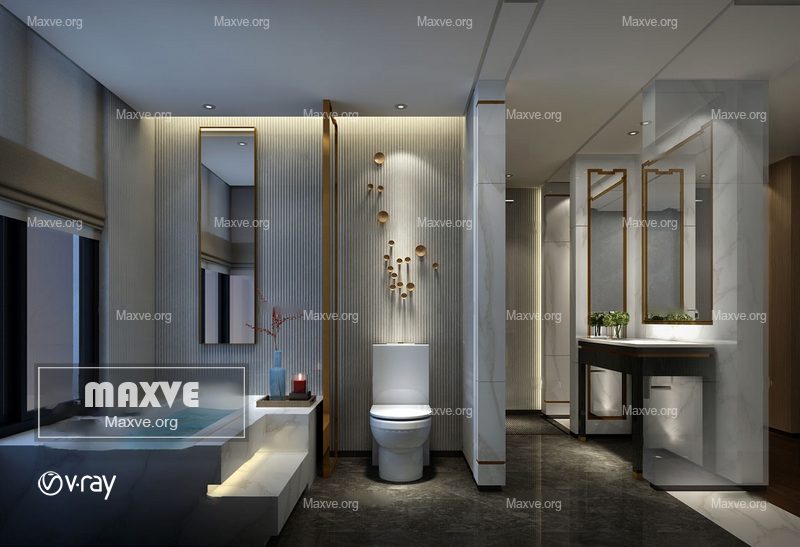 Bathroom scene 906 - Image 1