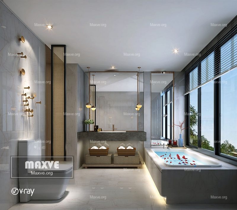 Bathroom scene 908 - Image 1