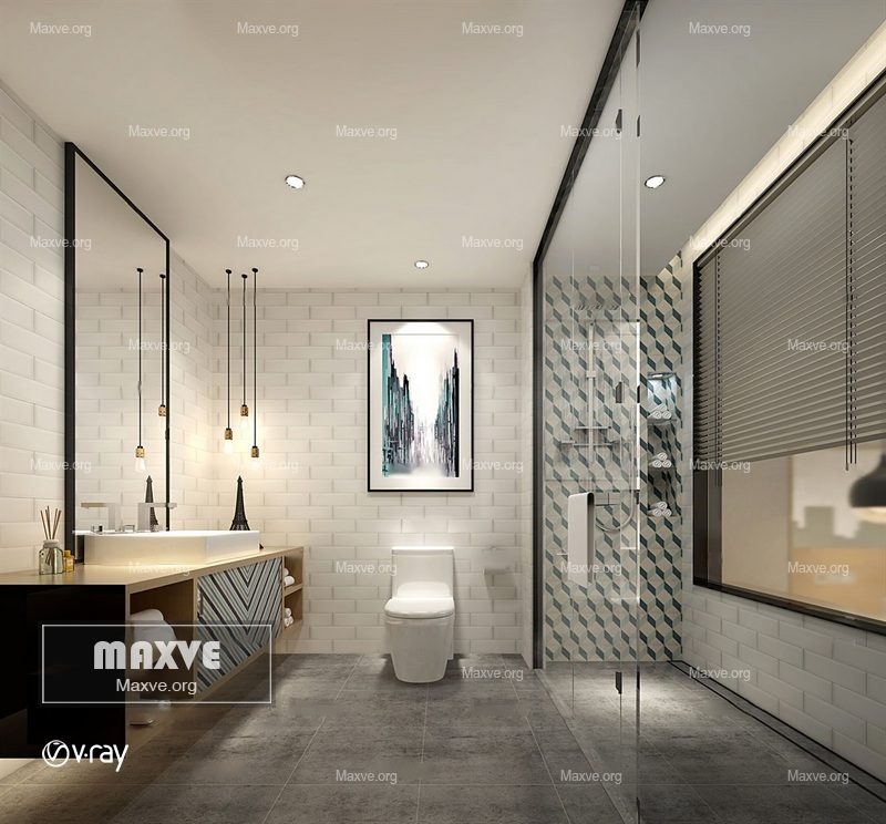 Bathroom scene 909 - Image 1