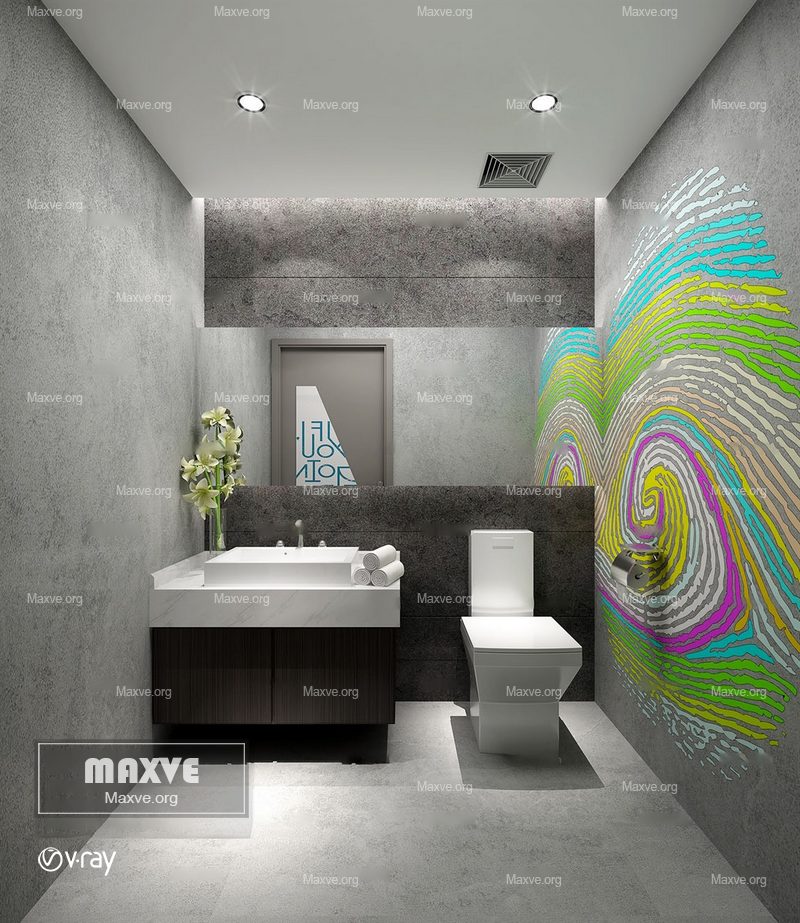 Bathroom scene 912 - Image 1