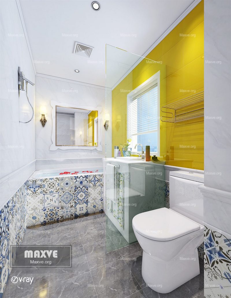 Bathroom scene 914 - Image 1