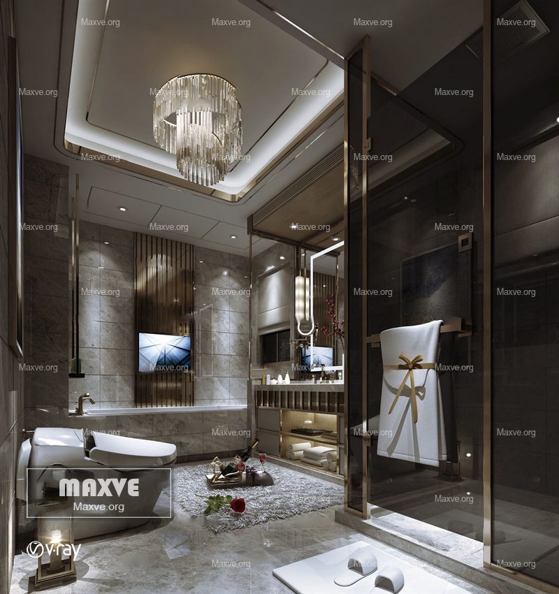 Bathroom scene 920 - Image 1