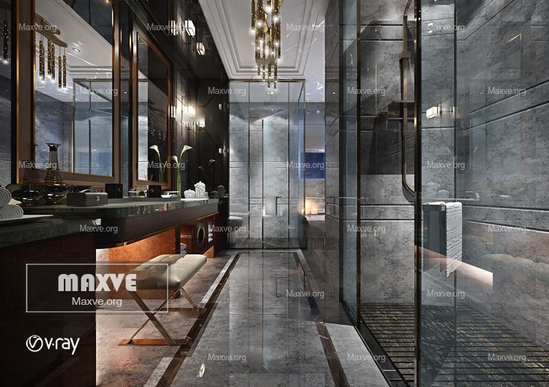 Bathroom scene 923 - Image 1