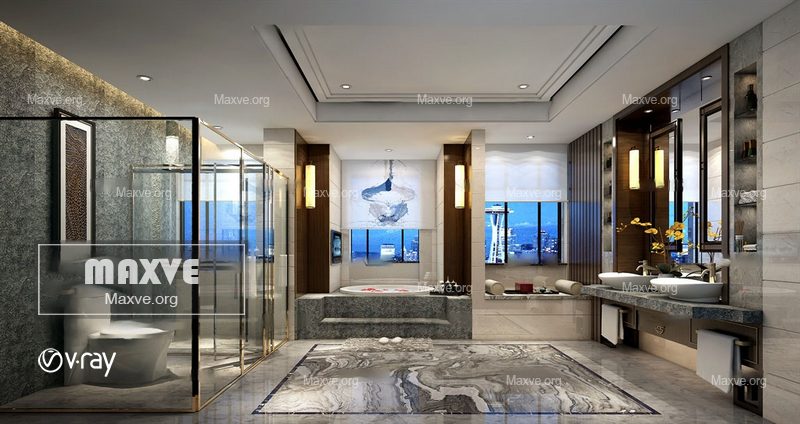 Bathroom scene 931 - Image 1