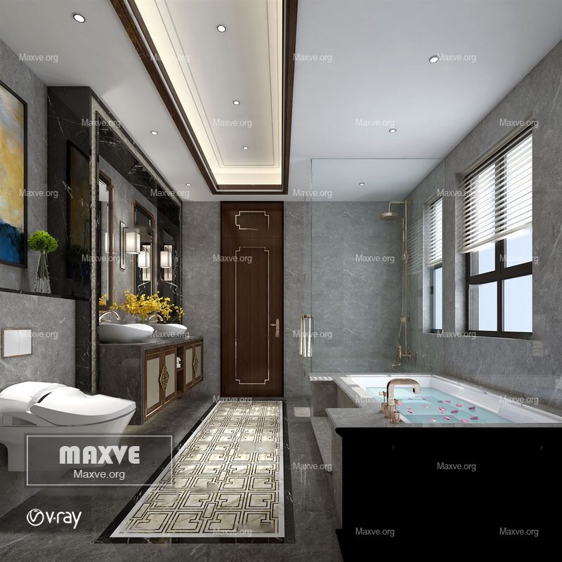 Bathroom scene 932 - Image 1