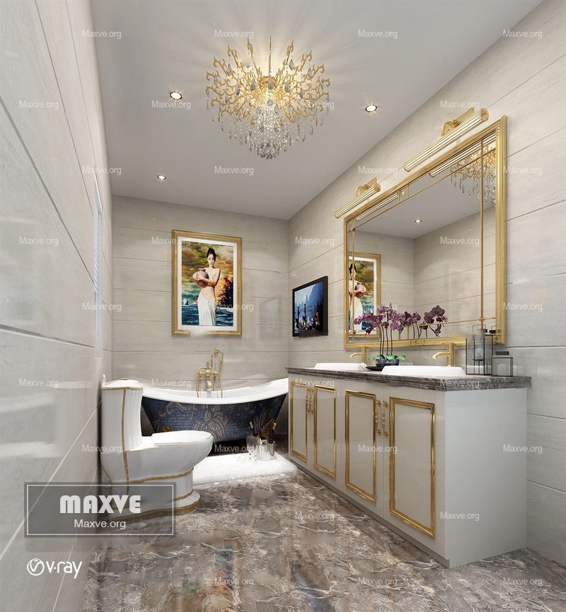 Bathroom scene 940 - Image 1