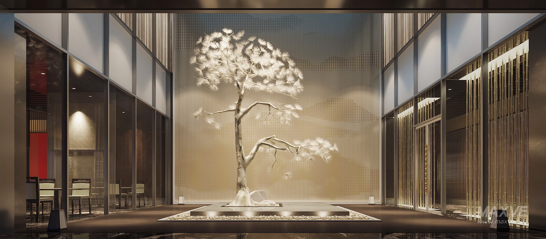 Japanese style corridor landscape - Image 1