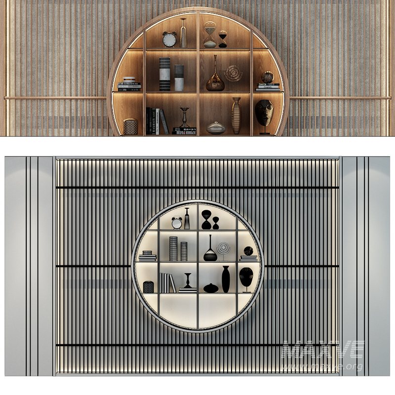 Cabinet with shelves set 312 - Image 2