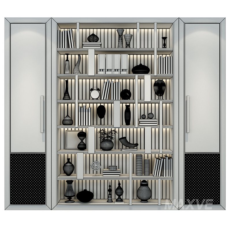 Cabinet with shelves set 317 - Image 2