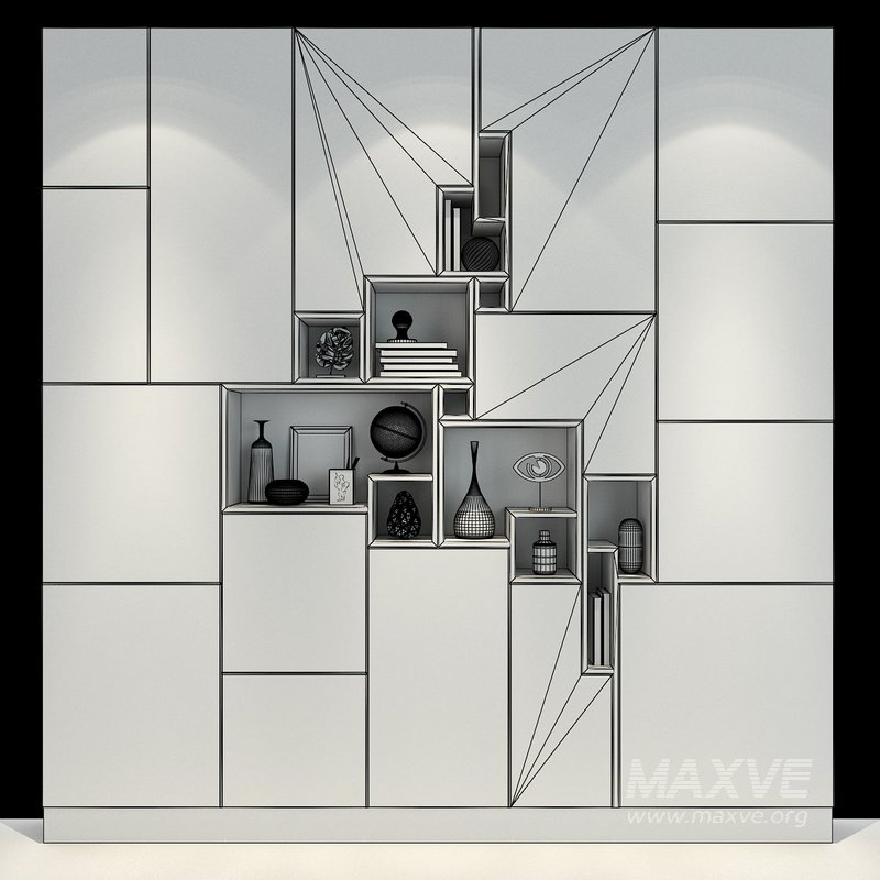 Cabinet with shelves set 122 - Image 2