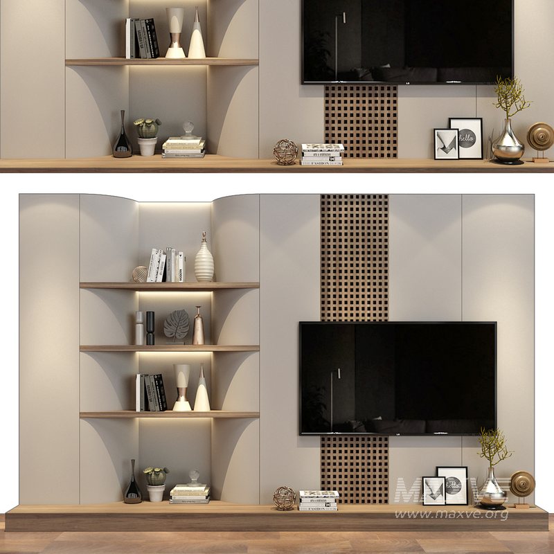 TV wall set 0208 - Image 1