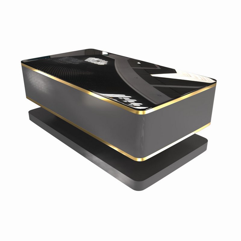 Gapn 51 Black Rectangular Modern Coffee Table - Image 1