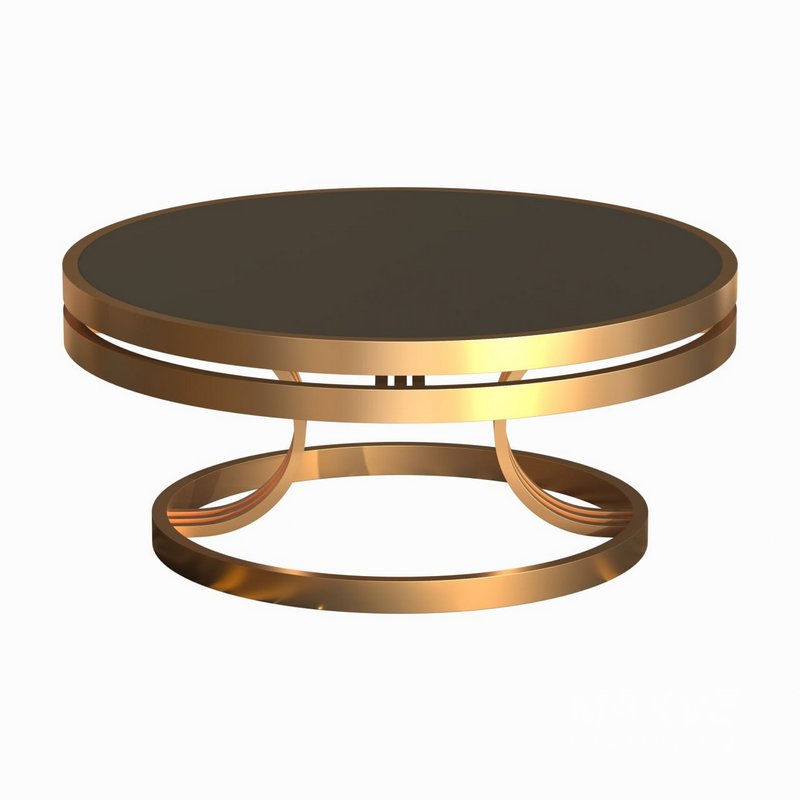 18 gold-plated stainless steel sofa table - Image 1