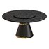 Modern Marble Dining Table Round Dining Table with Lazy Susan - Thumbnail 1
