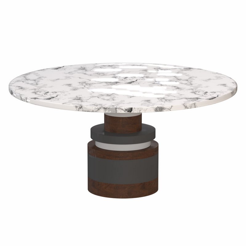 Sass Dining Table from Souda, Large, Black Marble Top - Image 1