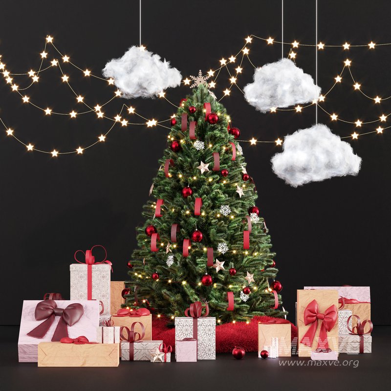 Christmas Decoration – Christmas green Tree with Gift - Image 3