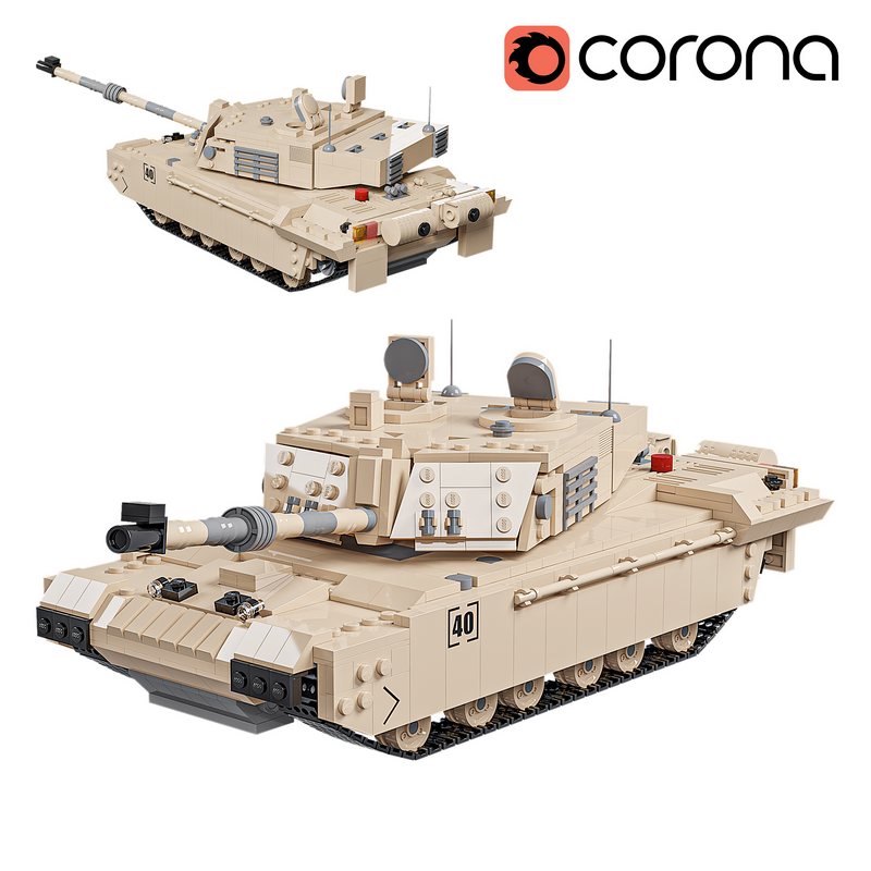 Challenger 2 Lego Tank - Image 1