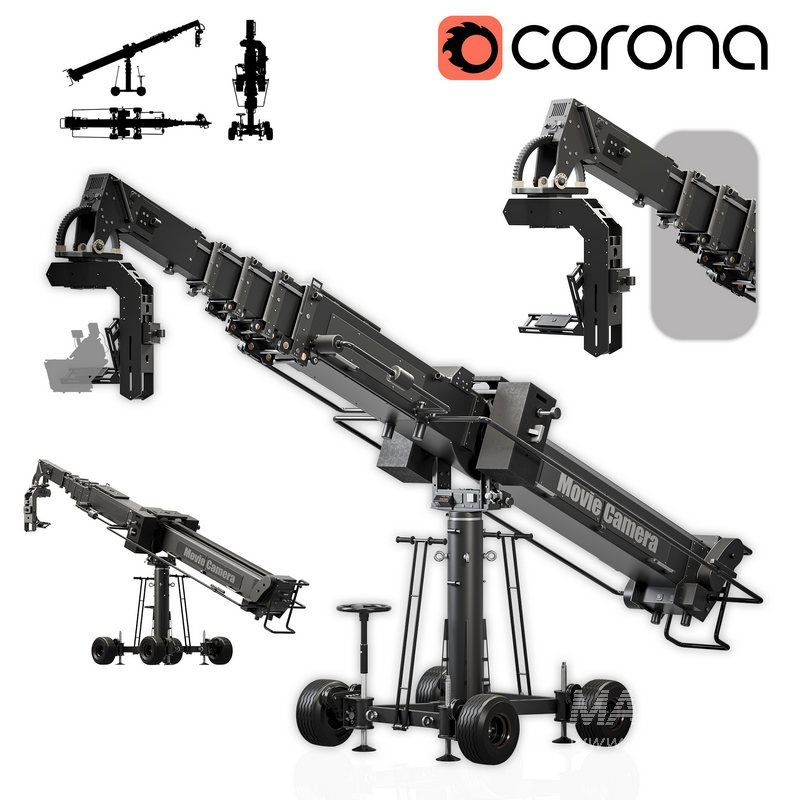 Movie crane camera black - Image 1