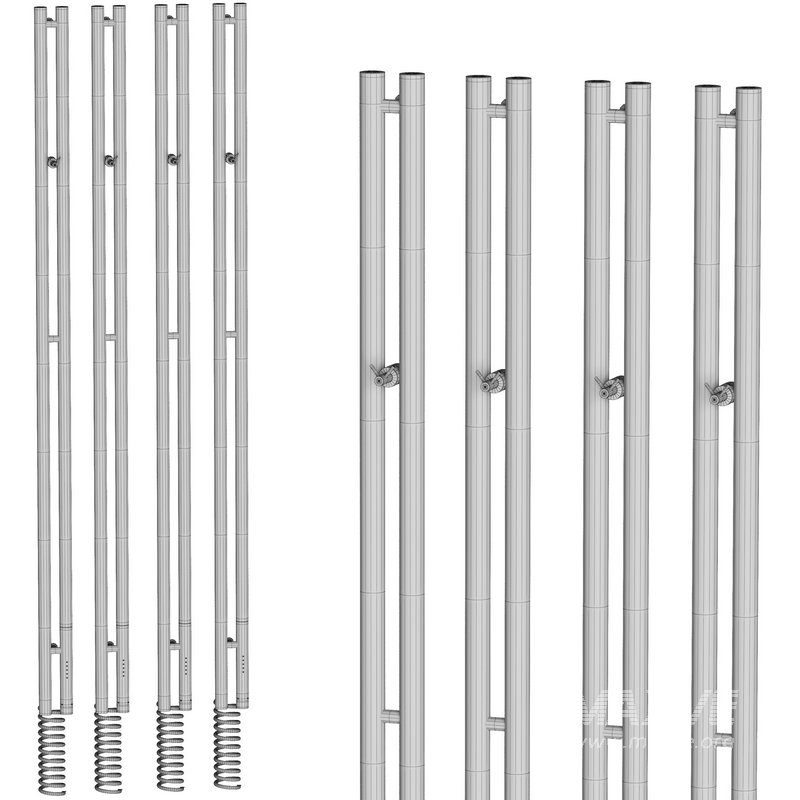 Electric towel warmer Sunerzha Nuance 30 120 cm white right - Image 2