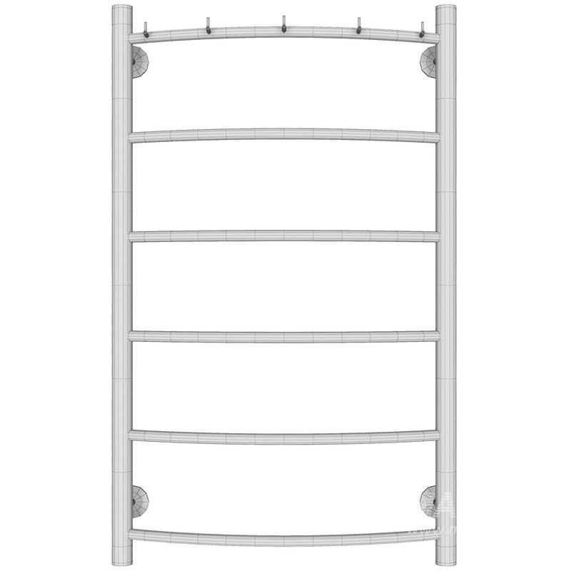 Electric heated towel rail Secado Milan 1 K 80×50 chrome L - Image 3