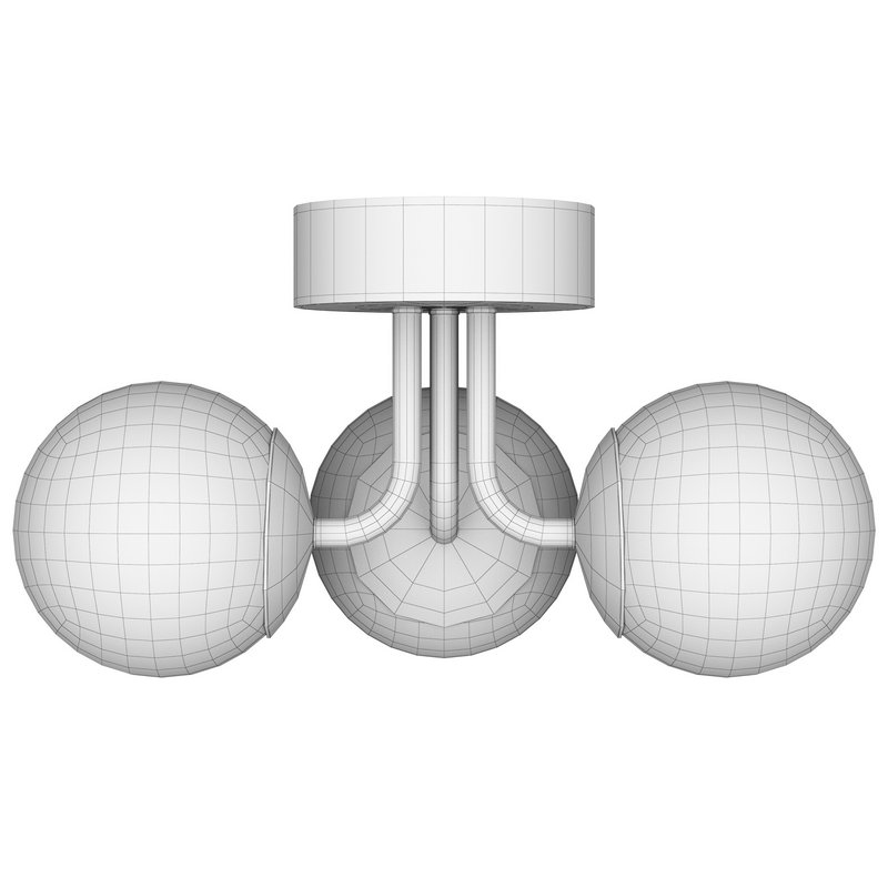 AFX Metropolitan 15 Wide Brass 3-Light LED Orb Lights Ceiling Fixture - Image 3