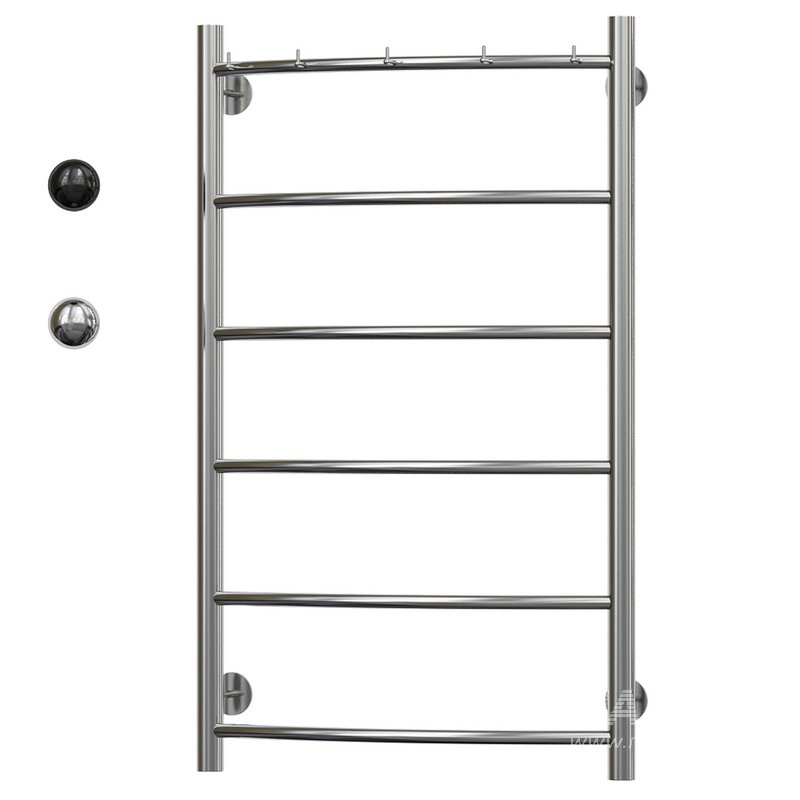 Electric heated towel rail Secado Milan 1 K 80×50 chrome L - Image 1