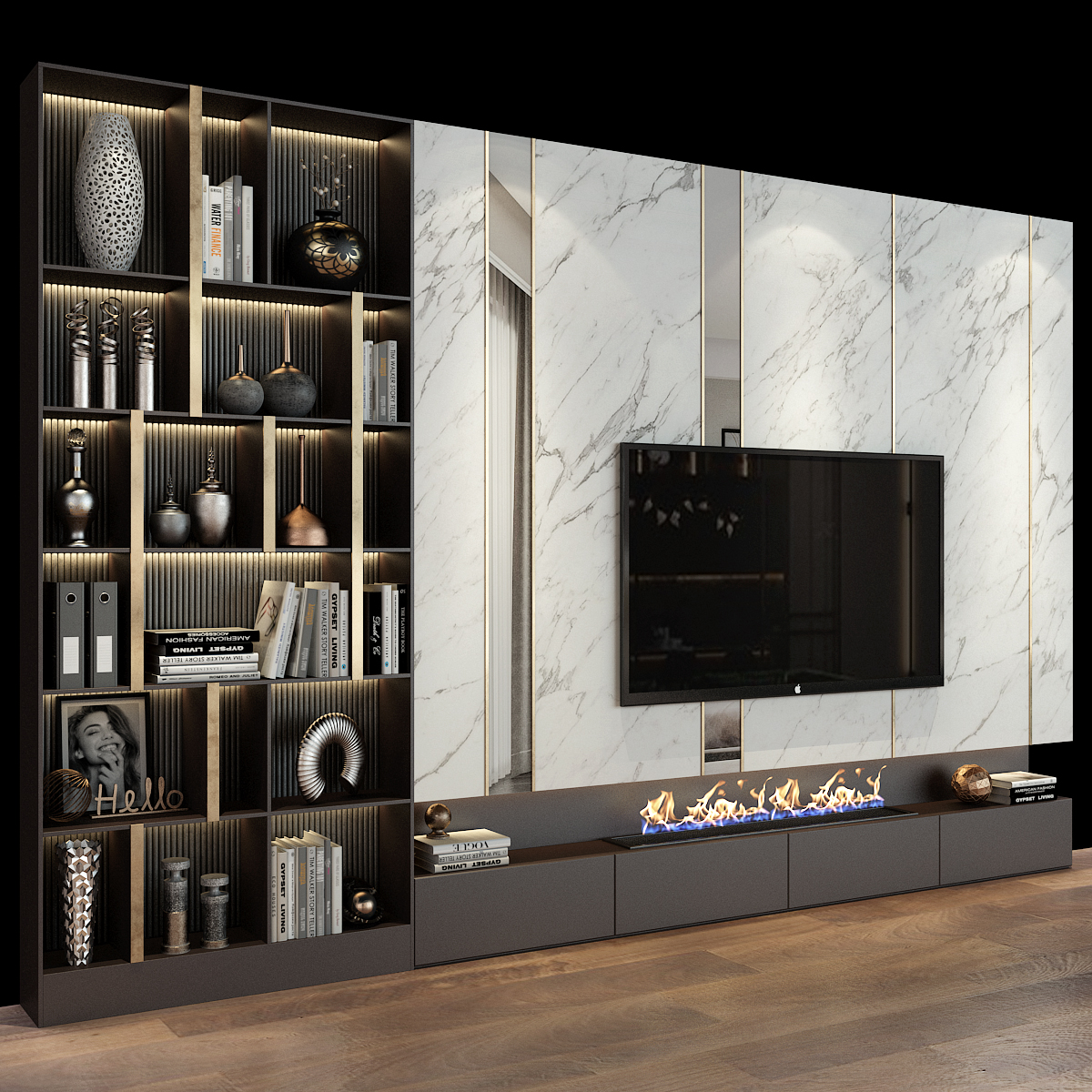 TV Wall set 466 - Image 3