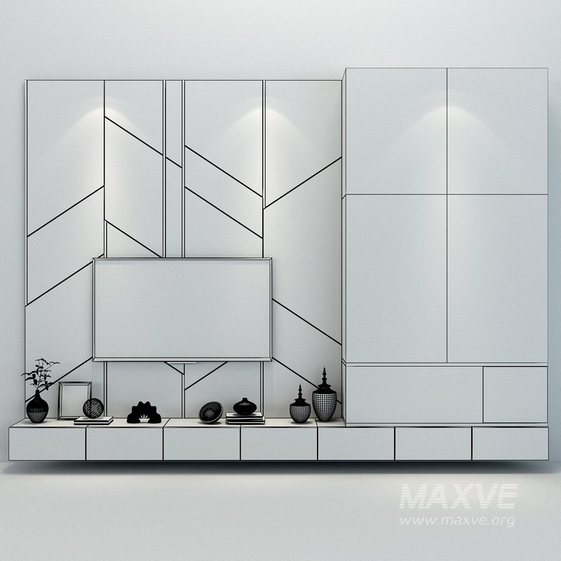 TV Wall set 0126 - Image 3