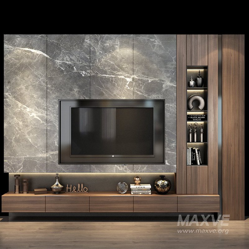 TV Wall set 0387 - Image 1