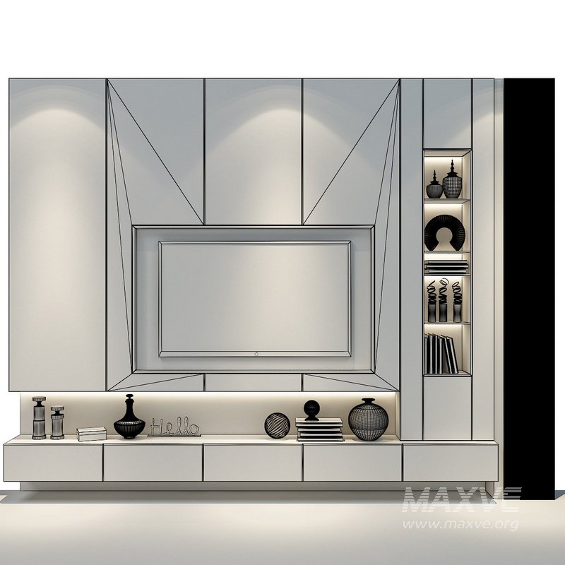 TV Wall set 0387 - Image 2