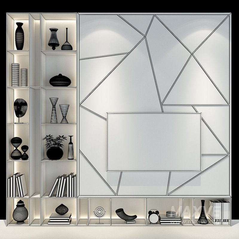 TV Wall set 234 - Image 2