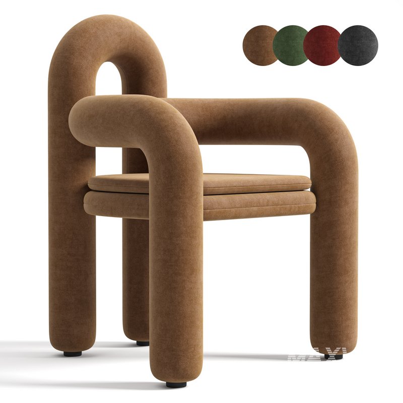 Velvet Armchair - Image 1