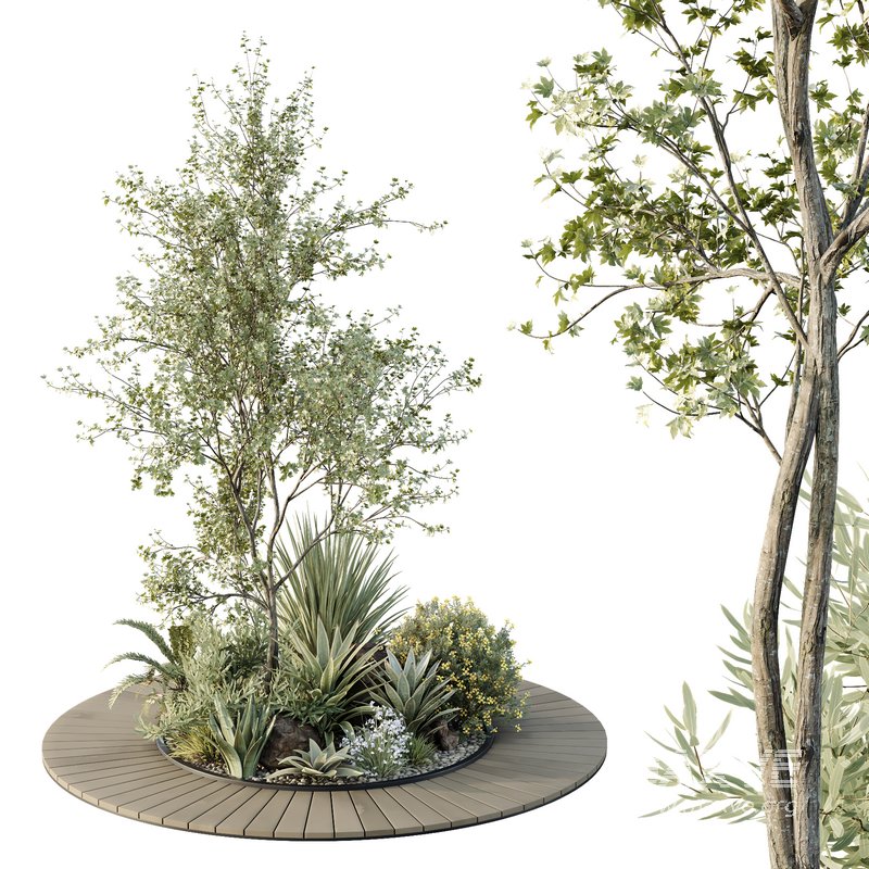 HQ Tree and bush garden box outdoor VOL 15 - Image 1