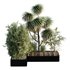 HQ Urban environment set of green plant benches 01 - Thumbnail 2