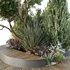 HQ Urban environment set of green plant benches 03 - Thumbnail 3