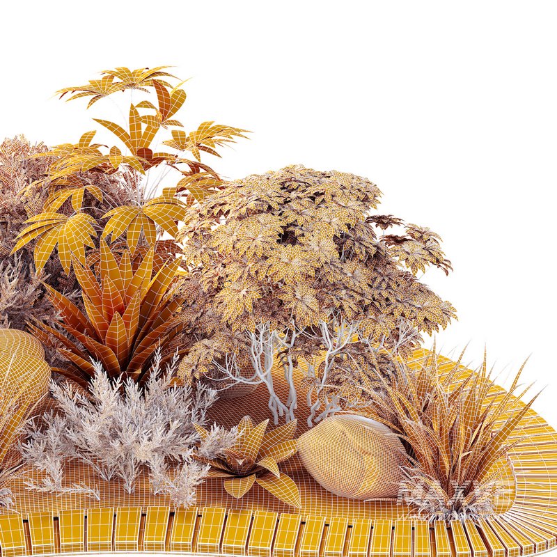 HQ Tree and bush garden box outdoor VOL 08 - Image 5