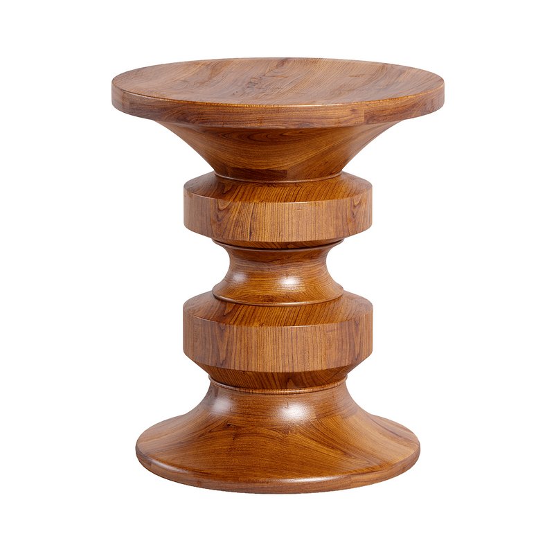 eames  turned stool - Image 2