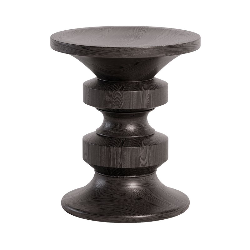 eames  turned stool - Image 3